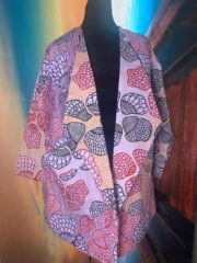 African Print Floral Pattern Jacket Dress for Women - Image 3